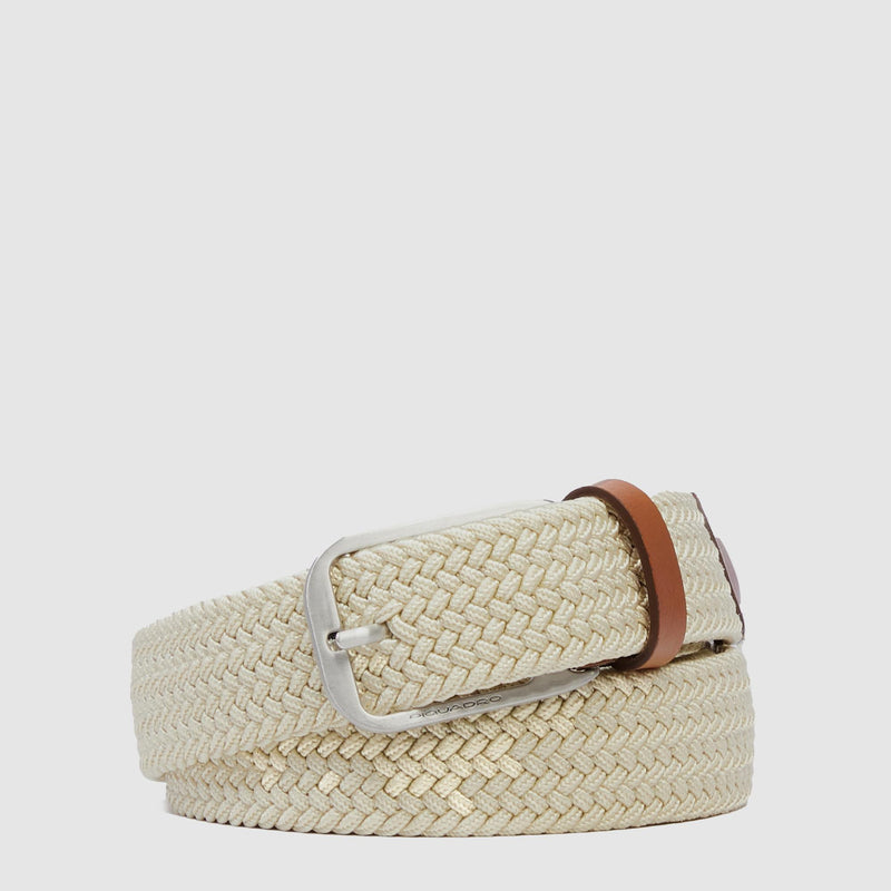 Men’s braided stretch belt belt with prong buckle