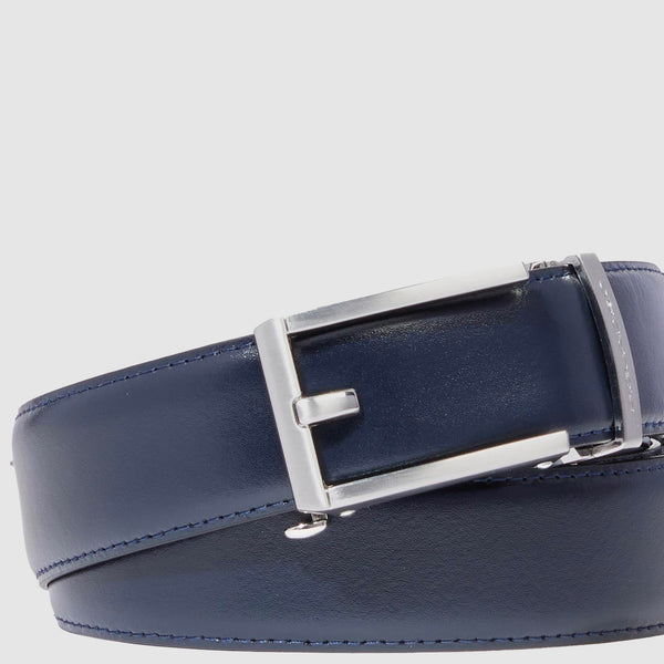 No holes men’s leather belt - 3
