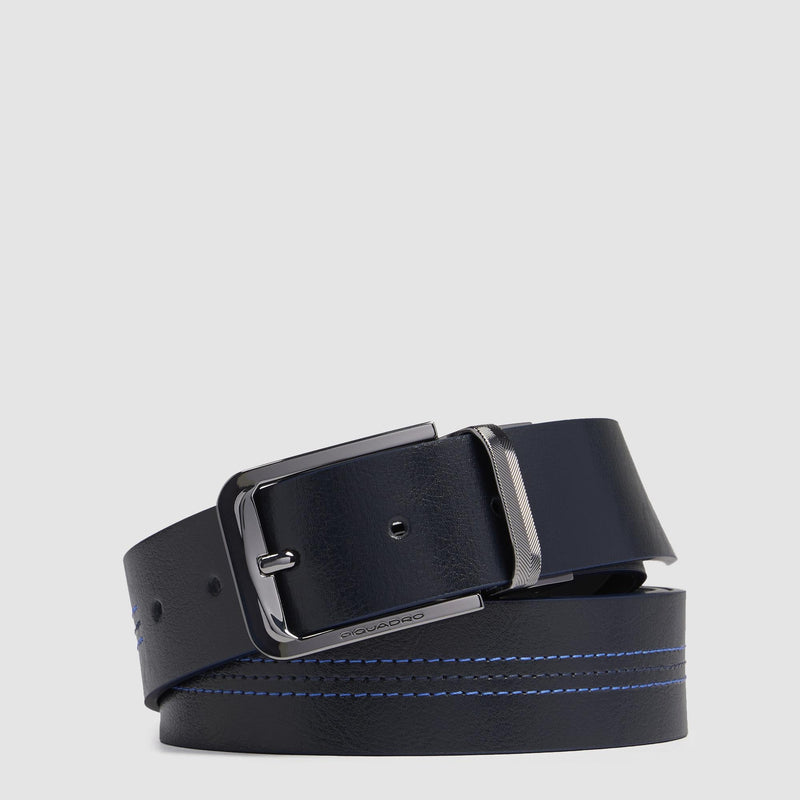 Reversible men's leather belt