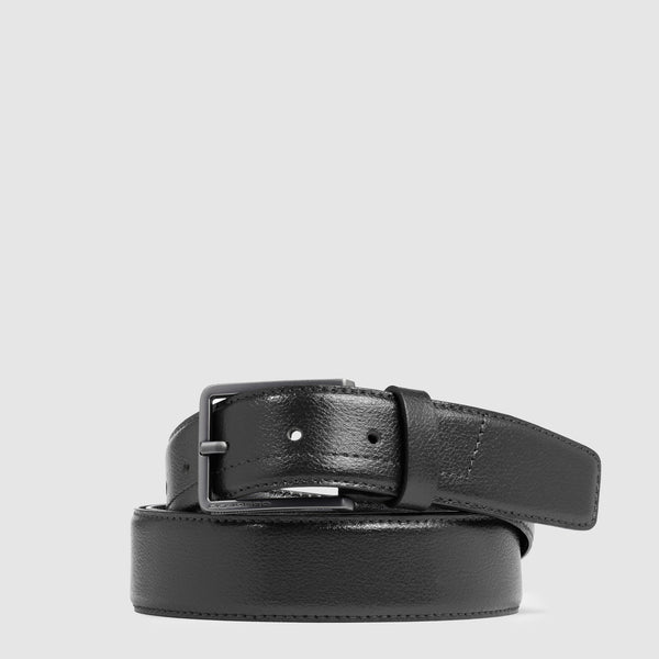 Men’s leather belt with prong buckle - 1
