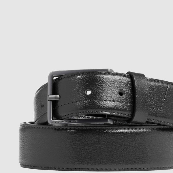 Men’s leather belt with prong buckle - 3