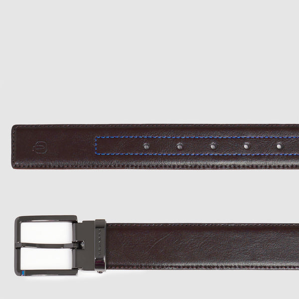 Men’s leather belt with prong buckle - 2