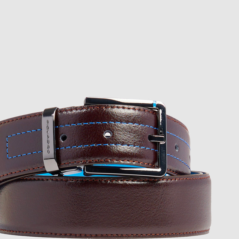 Ceinture homme en cuir avec boucle-ardillon
