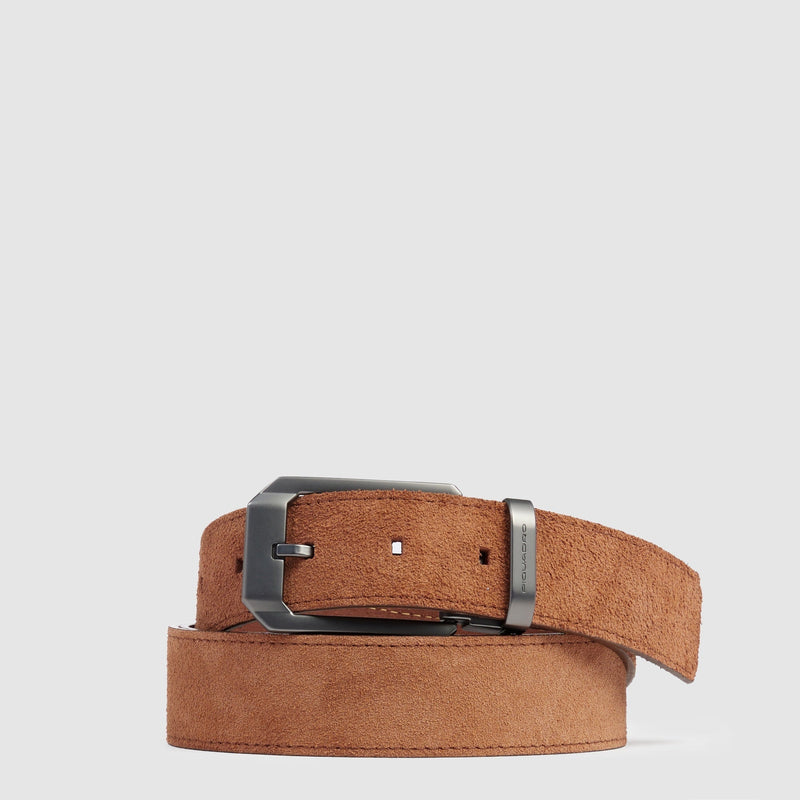 Men's suede leather belt