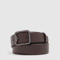 Men's 1.4" Leather Belt with Prong Buckle