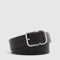 Men's Leather Belt in Black, Brown or Bordeaux