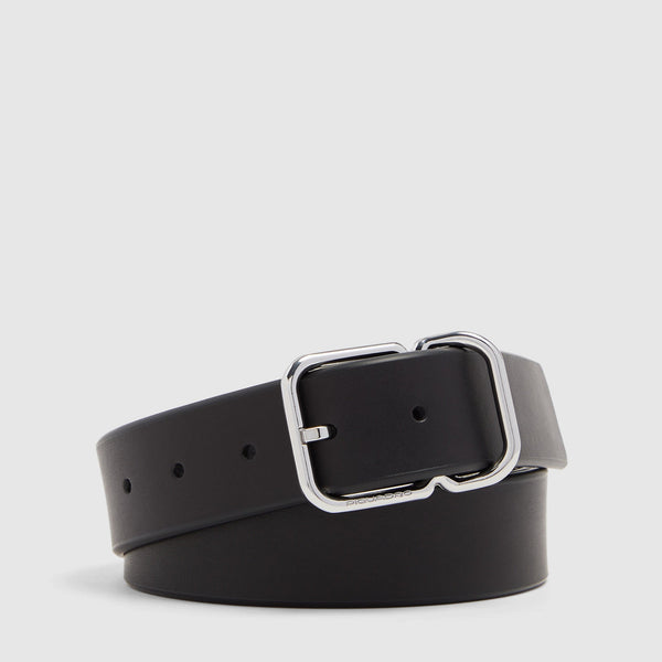 Men's Leather Belt in Black, Brown or Bordeaux - 1