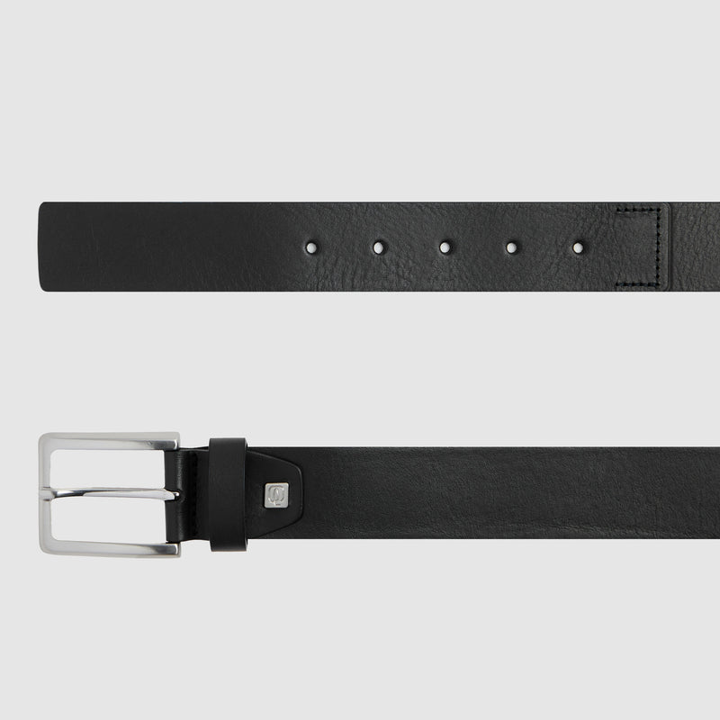 Men's Leather Belt with Prong Buckle in Four Colors