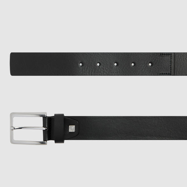 Men's Leather Belt with Prong Buckle in Four Colors - 2