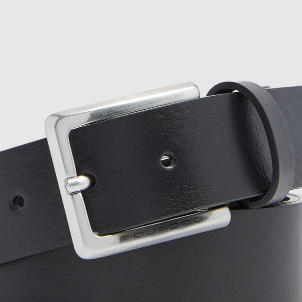 Men's Leather Belt with Prong Buckle in Four Colors - 3