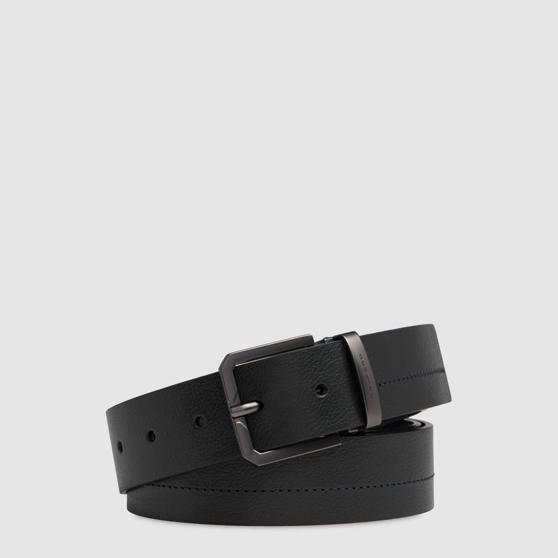 Made in Italy Men's Leather Belt with Prong Buckle – Russel