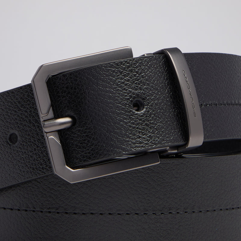 Made in Italy Men's Leather Belt with Prong Buckle – Russel