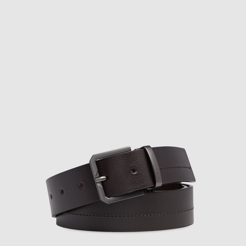 Made in Italy Men's Leather Belt with Prong Buckle – Russel