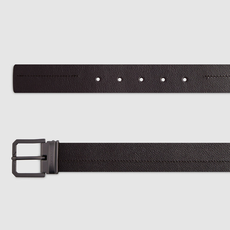Made in Italy Men's Leather Belt with Prong Buckle – Russel
