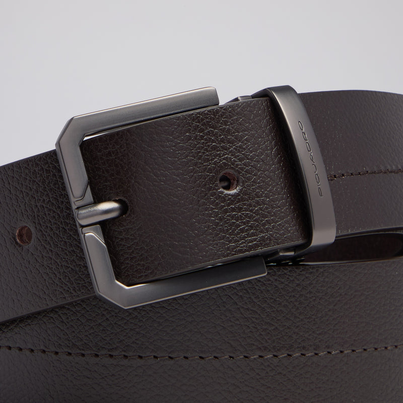 Made in Italy Men's Leather Belt with Prong Buckle – Russel