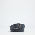 Men's Leather Belt with Prong Buckle