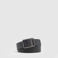 Men's Leather Belt with Prong Buckle