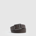 Men's Leather Belt with Prong Buckle