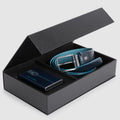 Men's Belt and Pop-Up RFID Card Holder Gift Box