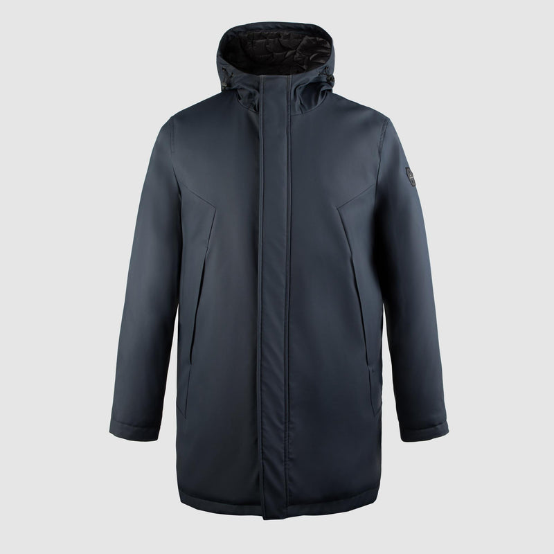 Wind-resistant, waterproof men's hooded coat