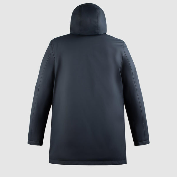 Wind-resistant, waterproof men's hooded coat