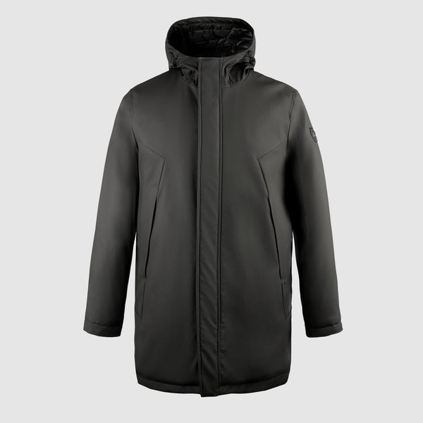 Wind-resistant, waterproof men's hooded coat