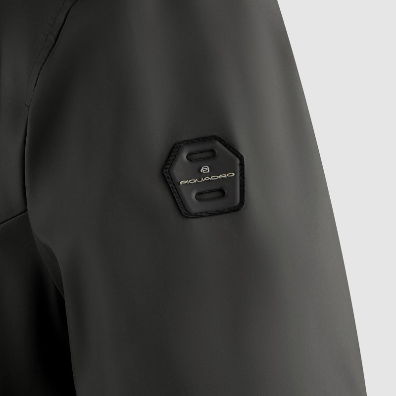 Wind-resistant, waterproof men's hooded coat