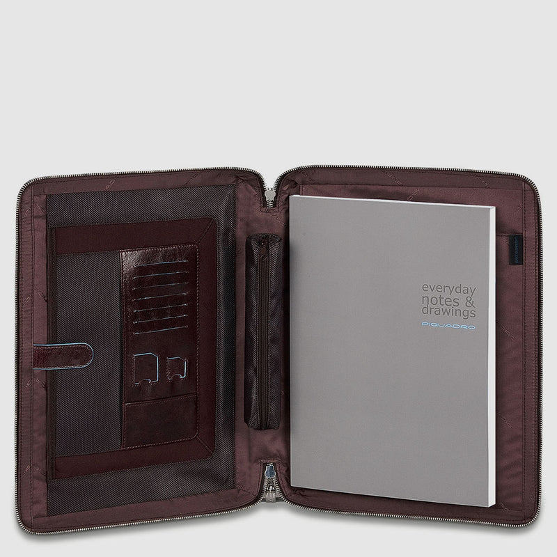 Porte bloc avec porte-iPad® et porte-carte de