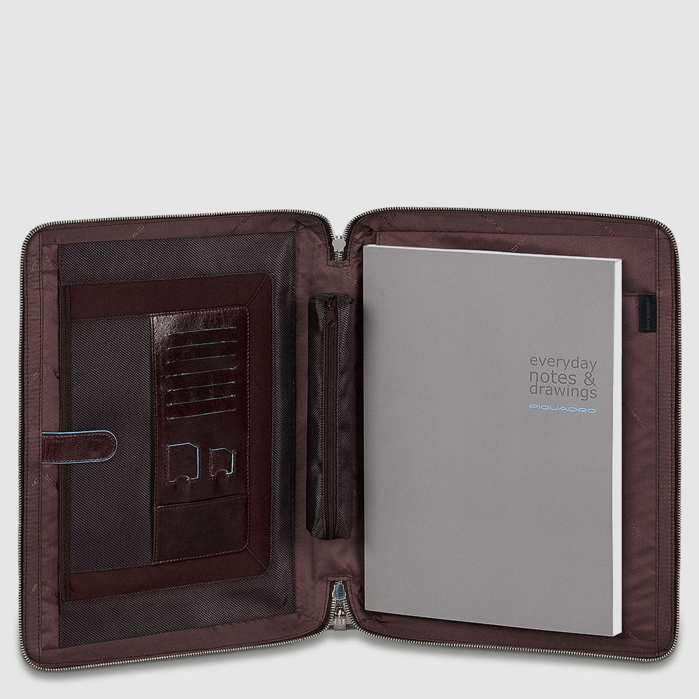 Portablocco con scomparto porta iPad®, porta carte