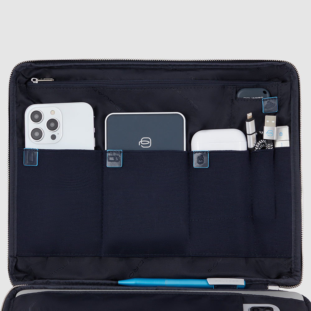 Pochette PIQUADRO Per Tablet 12.9" - Modello AC6587B2R, Colore Blu2 - Foto 13