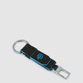 Leather Keychain with Carabiner Clip