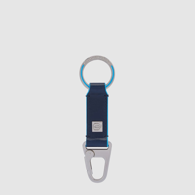 Two-ring keychain with carabiner hook