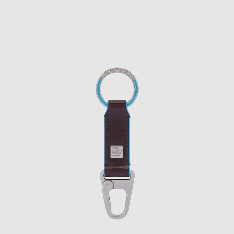 Two-ring keychain with carabiner hook