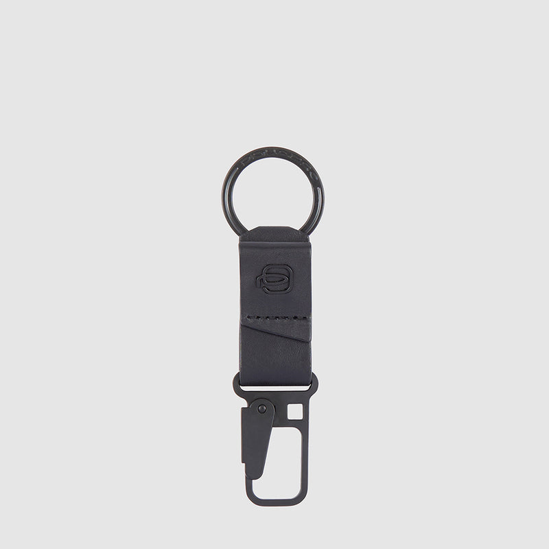 Leather Keychain with carabiner hook