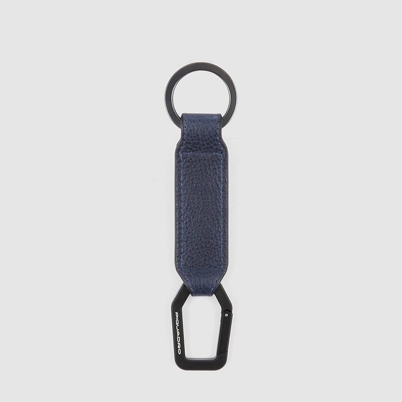 Keychain with double carabiner hook