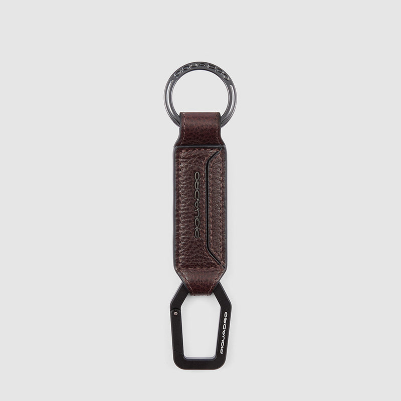 Keychain with double carabiner hook