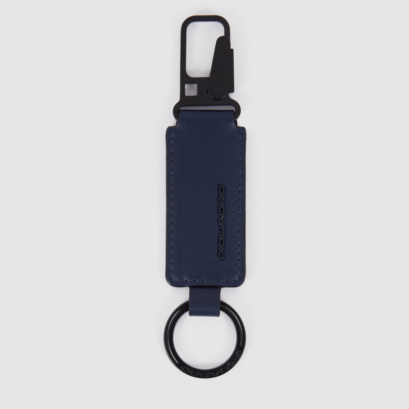 Leather Keychain with carabiner hook