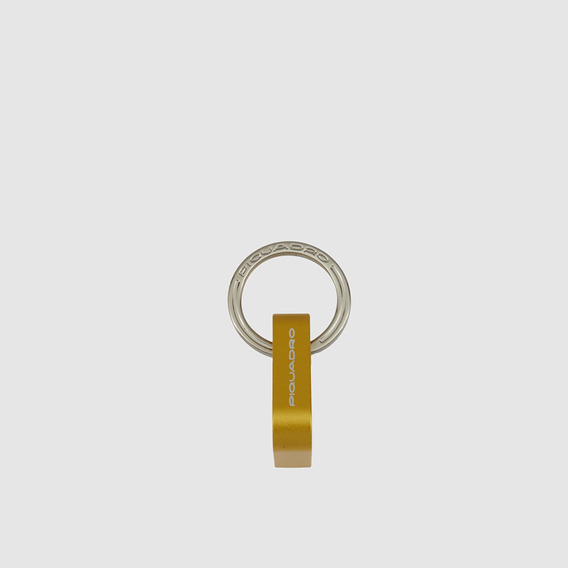 Keychain with triangular carabiner hook
