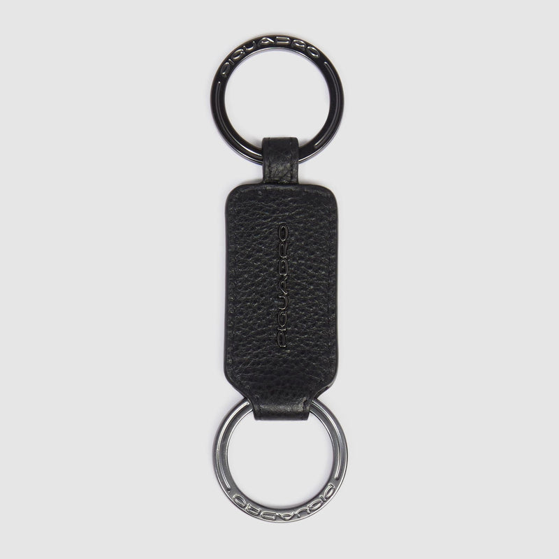 Porte-clés homme avec deux anneaux