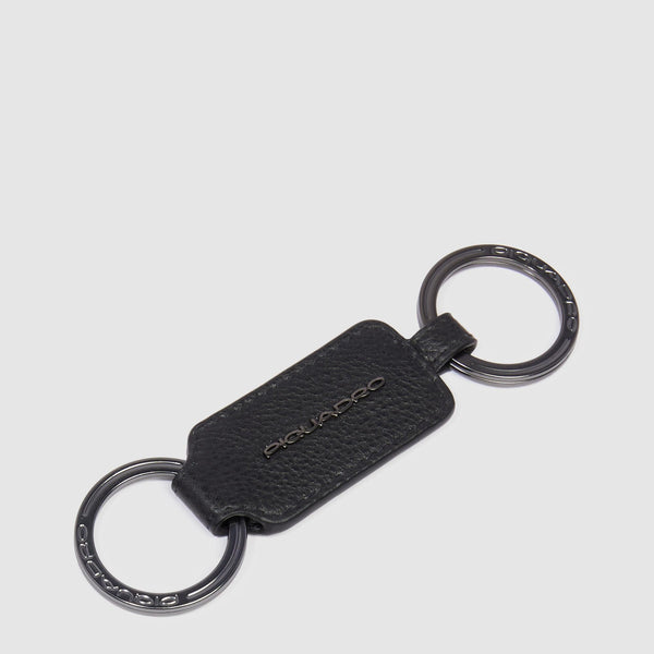 Porte-clés homme avec deux anneaux