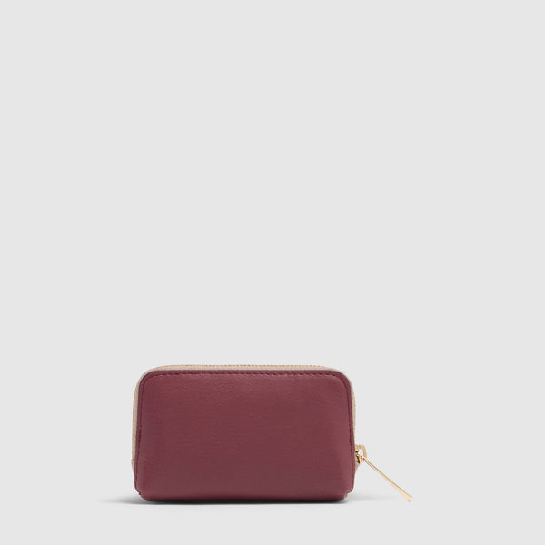 Leather Key Holder Case with Zip Closure - 3