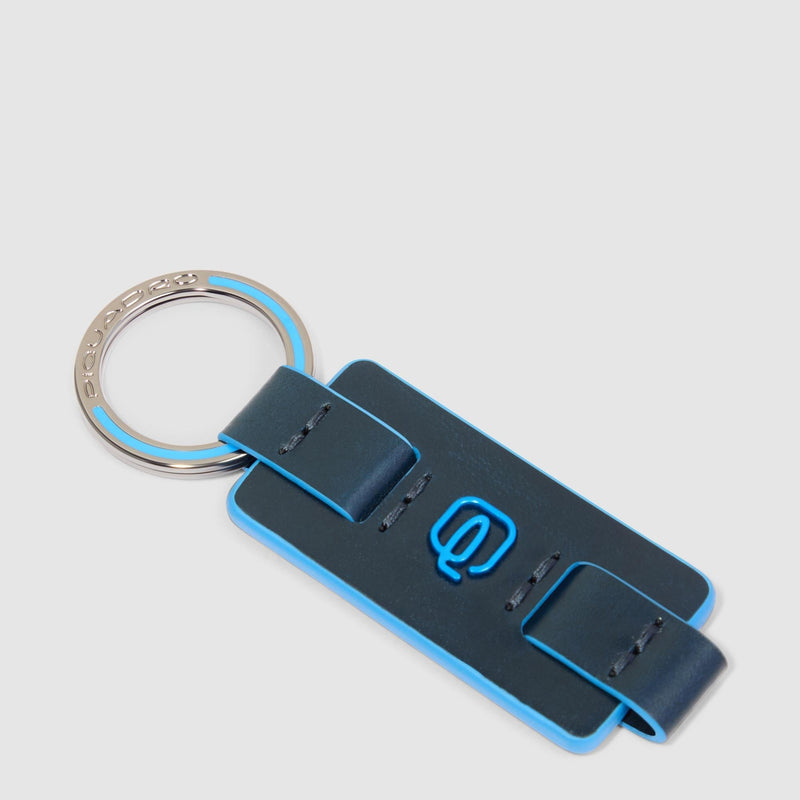 Slim Leather Keyring with Single Ring - 1
