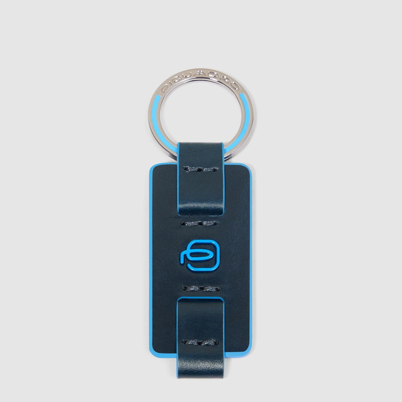 Slim Leather Keyring with Single Ring - 2