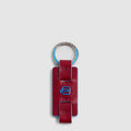 Slim Leather Keyring with Single Ring