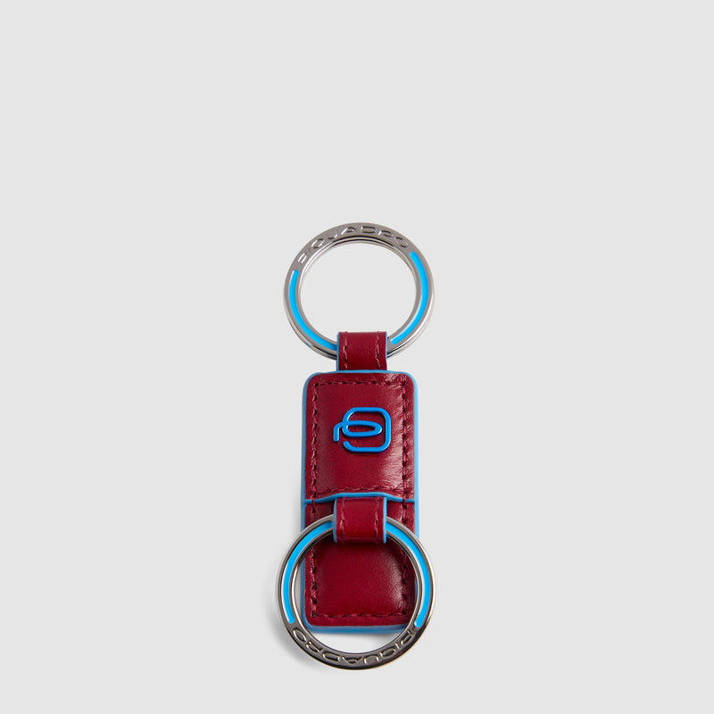 Schlüsselanhänger aus Leder mit zwei Ringen