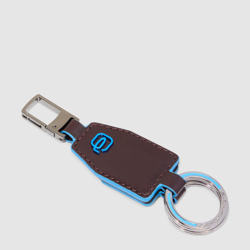 Divisible leather keyring