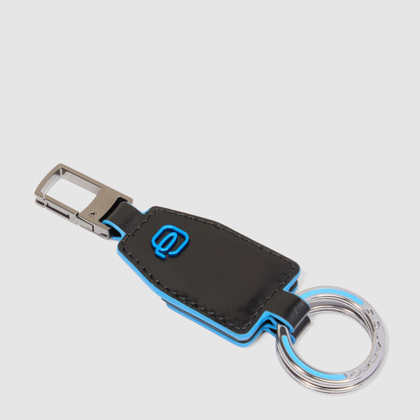 Divisible leather keyring