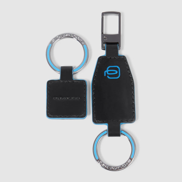 Divisible leather keyring
