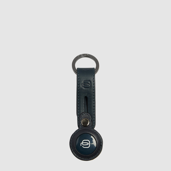 Leather AirTag® Keyring with Tracker Pocket - 1