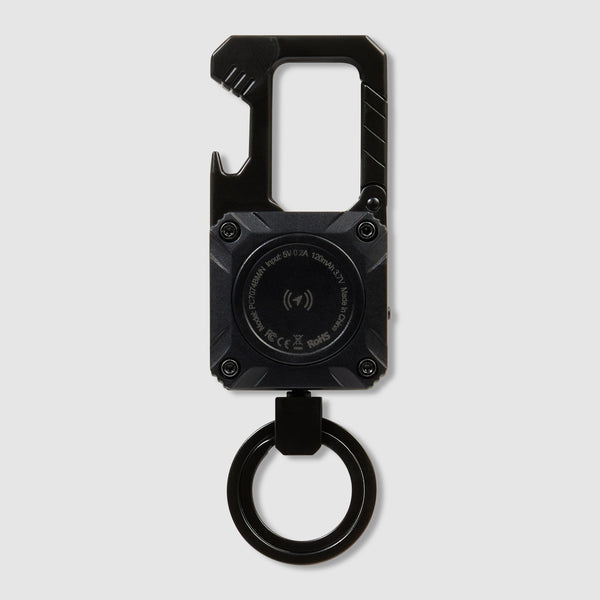 Metal keychain with tracker
